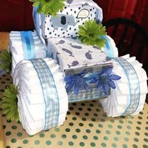 Custom made diaper cake